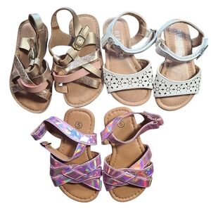 Toddler Girl Sandals Bundle Size 5 | 3 Pairs Cat & Jack Kenneth Cole